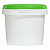 пластиковая банка jetb 365 (0,365 л) с зеленой крышкой