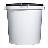 пластиковое ведро jet 320 (32,8 л) с черной крышкой