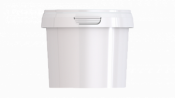 пластиковая банка с крышкой jetb 365 (0,365 л) пищевая круглая