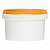 пластиковая банка jetb 280 (0,28 л) с оранжевой крышкой