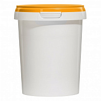 пластиковая банка (стакан) jetb 520 (0,520 л) с оранжевой крышкой