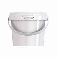 пластиковое ведро jetb 365 (0,365 л) круглое с крышкой