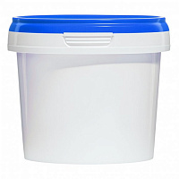 пластиковая банка jetb 365 (0,365 л) с синей крышкой