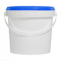 пластиковая банка jetb 860 (0,86 л) с синей крышкой