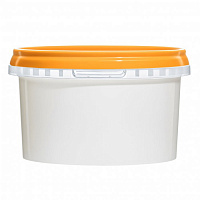 пластиковая банка jetb 478 (0.5 л) с оранжевой крышкой