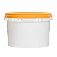 пластиковая банка jetb 548 (0,55 л) с оранжевой крышкой