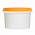 пластиковая банка jetb 548 (0,55 л) с оранжевой крышкой