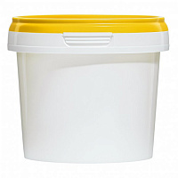 пластиковая банка jetb 365 (0,365 л) с желтой крышкой