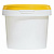 пластиковая банка jetb 365 (0,365 л) с желтой крышкой