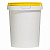 пластиковая банка (стакан) jetb 520 (0,520 л) с желтой крышкой
