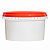 пластиковая банка jetb 478 (0.5 л) с красной крышкой